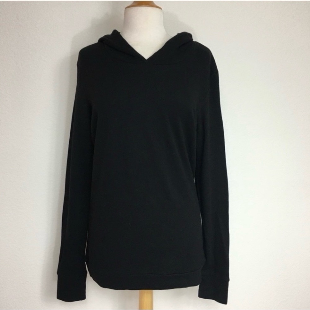 Kings of Cole Black Skull Hooded Thermal Waffle Knit Stretch Top XXL Streetwear